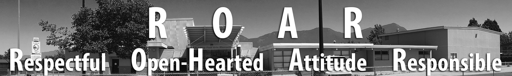 Leary School with ROAR motto